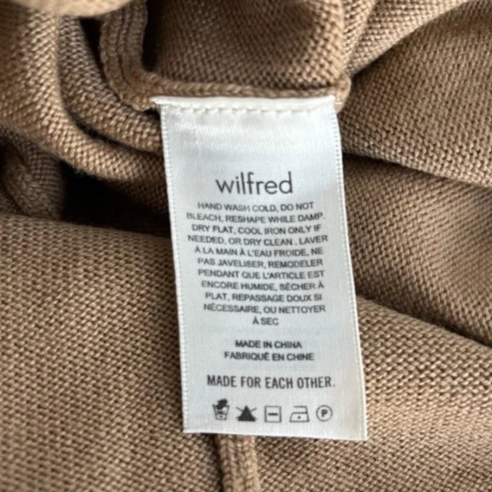 ARITZIA Wilfred Cyprie Turtleneck Sweater Dress Camel Brown / Size Small - Picture 5 of 11